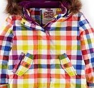 Mini Boden Snow Jacket, Multi Check 34182097