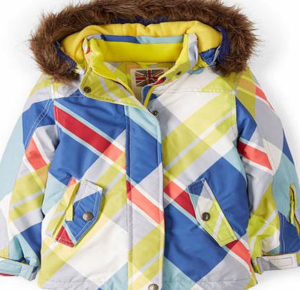 Mini Boden Snow Jacket, Navy Check 34474767