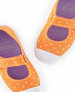 Mini Boden Spotty Canvas Pumps, Clementine/ Snowdrop 34523514