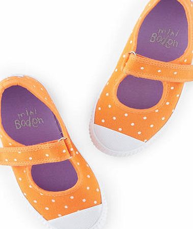 Mini Boden Spotty Canvas Pumps Orange Mini Boden, Orange