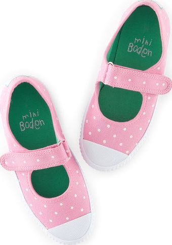 Mini Boden, 1669[^]34523860 Spotty Canvas Pumps Pink Mini Boden, Pink 34523860