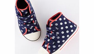 Mini Boden Spotty High Tops, Navy/Silver 34184549