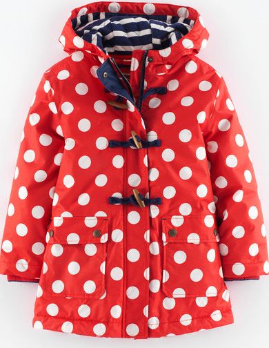 Mini Boden, 1669[^]34898569 Spotty Raincoat Washed Red/Ecru Spot Mini Boden,