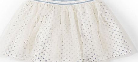 Mini Boden Spotty Tulle Skirt Cream Mini Boden, Cream