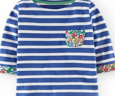 Mini Boden Stripy Boat Neck, Blue 34516591