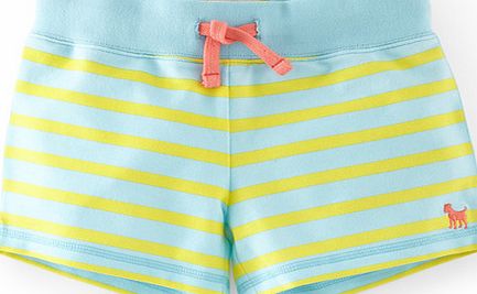 Mini Boden Stripy Sweatshorts, Blue 34547471