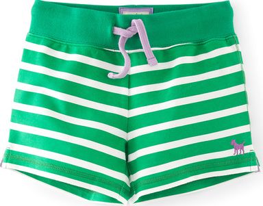 Mini Boden Stripy Sweatshorts Green Mini Boden, Green