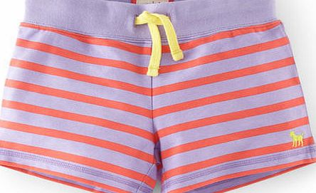 Mini Boden Stripy Sweatshorts Purple Mini Boden, Purple