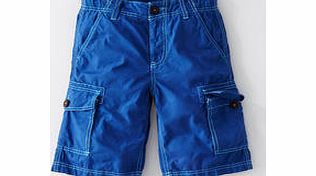 Mini Boden Summer Cargo Shorts, Cobalt,Goldfish,Basil