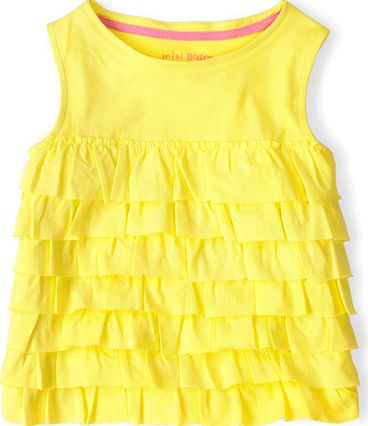 Mini Boden, 1669[^]34660365 Summer Ruffle Vest Sherbet Lemon Mini Boden,