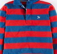 Mini Boden Super Soft Polo, Bright Marine/Fire Red 34287128