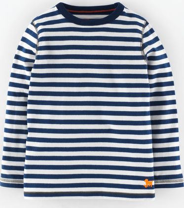 Mini Boden, 1669[^]34957027 Super Soft T-shirt Cadet Blue/Ecru Mini Boden,