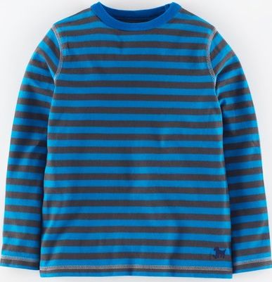 Mini Boden, 1669[^]34956839 Super Soft T-shirt Cobalt/Graphite Mini Boden,