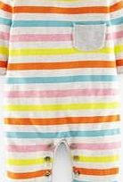 Mini Boden Supersoft Stripy Romper, Rainbow Stripe 34546242