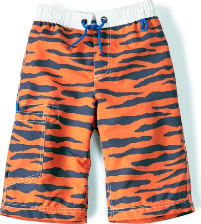 Mini Boden, 1669[^]34733220 Surf Shorts Tiger Print Mini Boden, Tiger Print