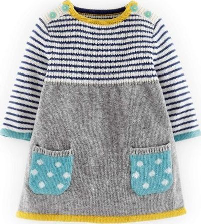 Mini Boden, 1669[^]34545384 Sweet Knitted Dress Grey Mini Boden, Grey 34545384