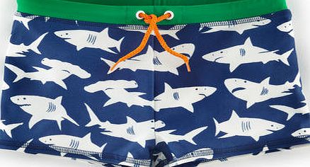 Mini Boden Swim Trunks, Reef/Ecru Giant Sharks 34486001