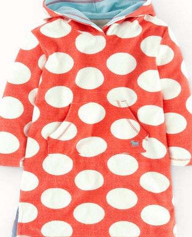 Mini Boden Towelling Beach Dress, Coral 34499129