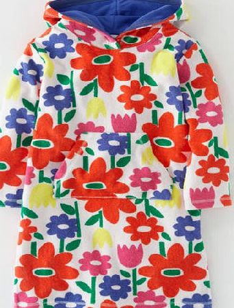 Mini Boden Towelling Beach Dress, Hibiscus Poppy 33876103