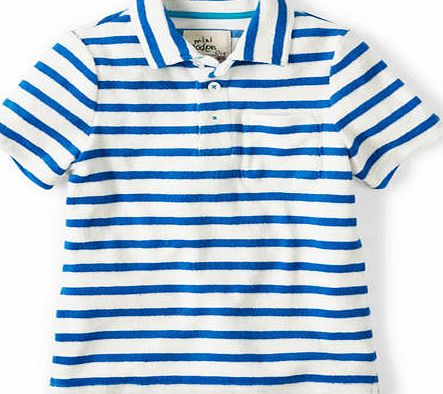 Mini Boden Towelling Polo Blue Mini Boden, Blue 34703991