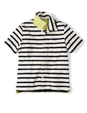 Mini Boden Towelling Shirt Cream Mini Boden, Cream 34735472