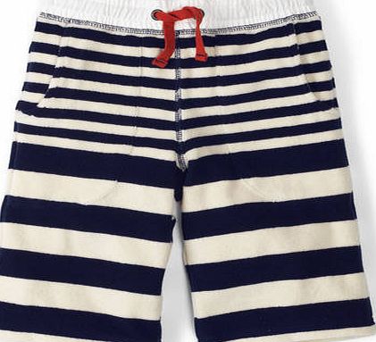 Mini Boden Towelling Shorts Navy/Ecru Mini Boden, Navy/Ecru