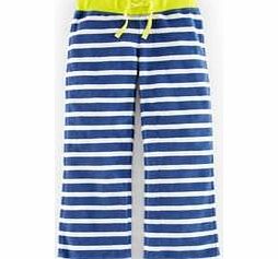 Mini Boden Towelling Sweatpants, Forget Me Not Stripe,Haze