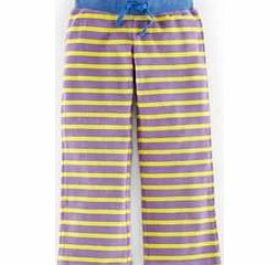 Mini Boden Towelling Sweatpants, Haze Stripe,Forget Me Not