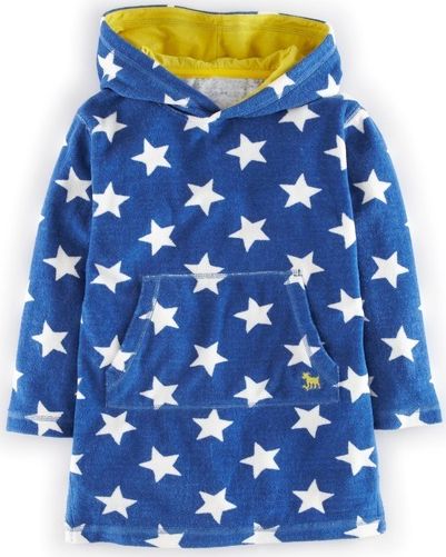 Mini Boden, 1669[^]34485110 Towelling Throw-on Navy/Ecru Stars Mini Boden,