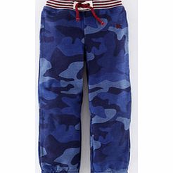 Mini Boden Track Pants, Fatigue Green,Blue,Blue