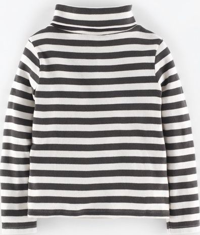 Mini Boden Turtle Neck Graphite/Ecru Stripe Mini Boden,