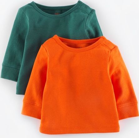 Mini Boden, 1669[^]34960757 Twin Pack Essential T-shirt Nettle/Satsuma Mini