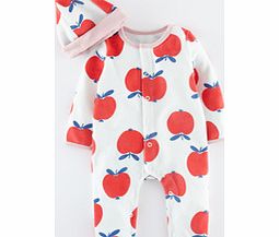 Mini Boden Velour Romper Set, Bright Coral Apples 34367466