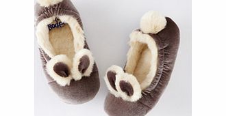 Mini Boden Velvet Bunny Slippers, Ash,Vintage Blue 34185017