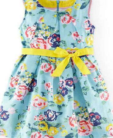 Mini Boden Vintage Dress Pale Blue English Bloom Mini