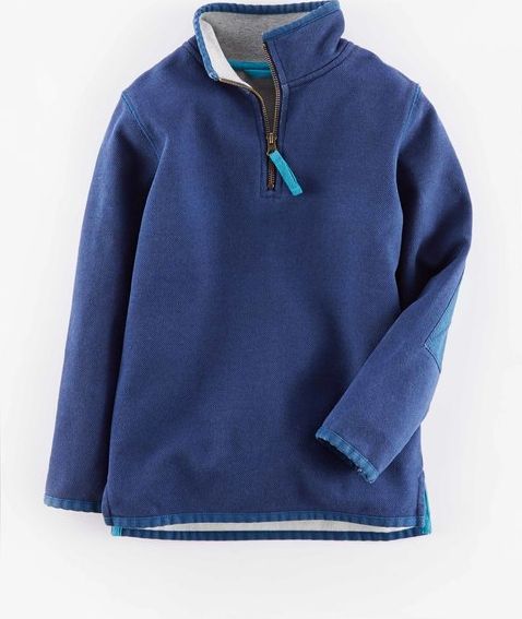 Mini Boden Washed Half-zip Blue Mini Boden, Blue 34916015