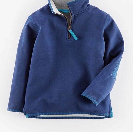 Mini Boden Washed Half-zip Blue Mini Boden, Blue 34916031