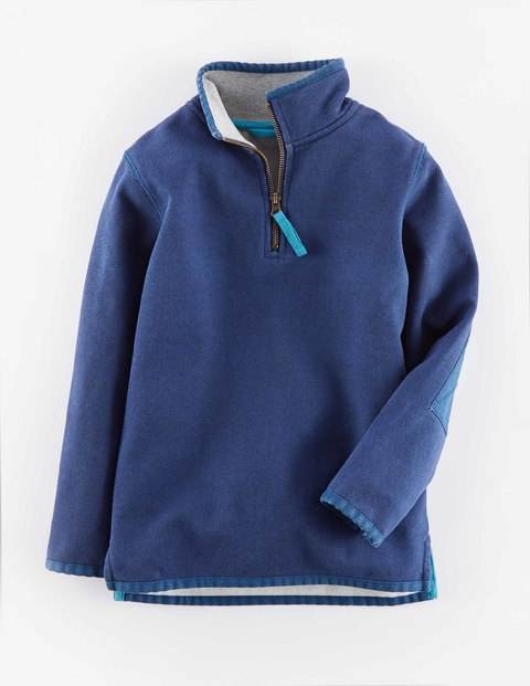 Mini Boden Washed Half-zip Blue Mini Boden, Blue 34916098