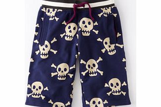 Mini Boden Washed Sweatshorts, Navy Skulls,Airforce,St.