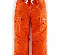 Mini Boden Zip-off Cargos, Goldfish,Blaze