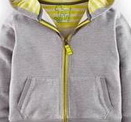 Mini Boden Zip Through Hoody, Grey Marl 34597674