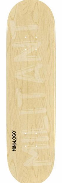 Mini Logo Militant Skateboard Deck Natural - 8