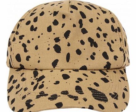 Mini Rodini Leopard Print Baseball Cap Beige `44 cm