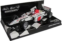 Minichamps 1:43 Scale BAR Presentation Car 2003 - Jenson Button Ltd Edition 2.016