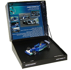 Minichamps 1:43 Scale Sauber Petronas C21 Testcar Gift Box With Sound Chip