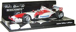 Minichamps 1:43 Scale Toyota Panasonic Presentation Car 2003 - Christiano De Matta