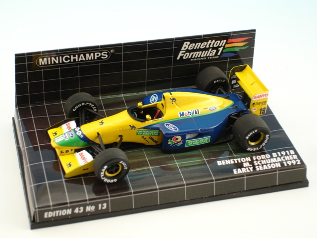 Minichamps Benetton Ford B191B #19 1992 M.Schumacher