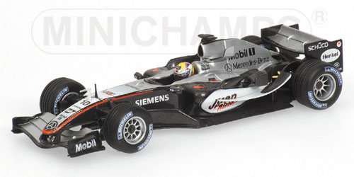 Minichamps McLaren Mercedes MP4-20 J.Montoya 2005 in Silver