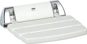 Mira, 1228[^]2674G Shower Seat White / Chrome 355 x 60 x 382mm