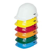 Hard Hat / Safety Helmet Comfort With Eye Visor White